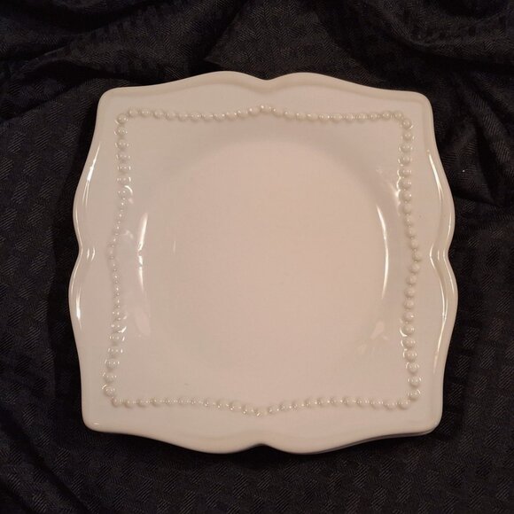Princess House Pavillion Salad Plates White 8" Set of 2 VGUC - Picture 8 of 8
